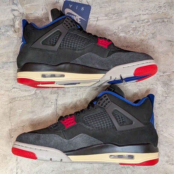 Nike Air Jordan 4 Retro Rare Air Men\'s 10 Black Red Blue FV5029-003 B-grade main image 5